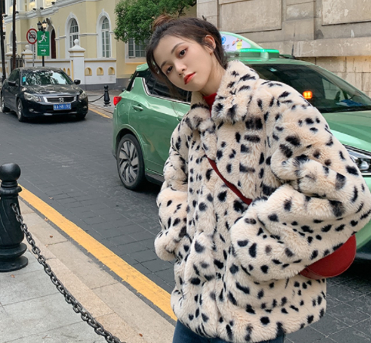 ファーコート コート アニマル柄コート ジャケット ファー