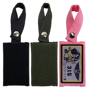 自衛隊グッズ ネームタグホルダー 鞄の持手に付けられる 縦型 リボンタイプ 全3種 「燦吉 さんきち SANKICHI」