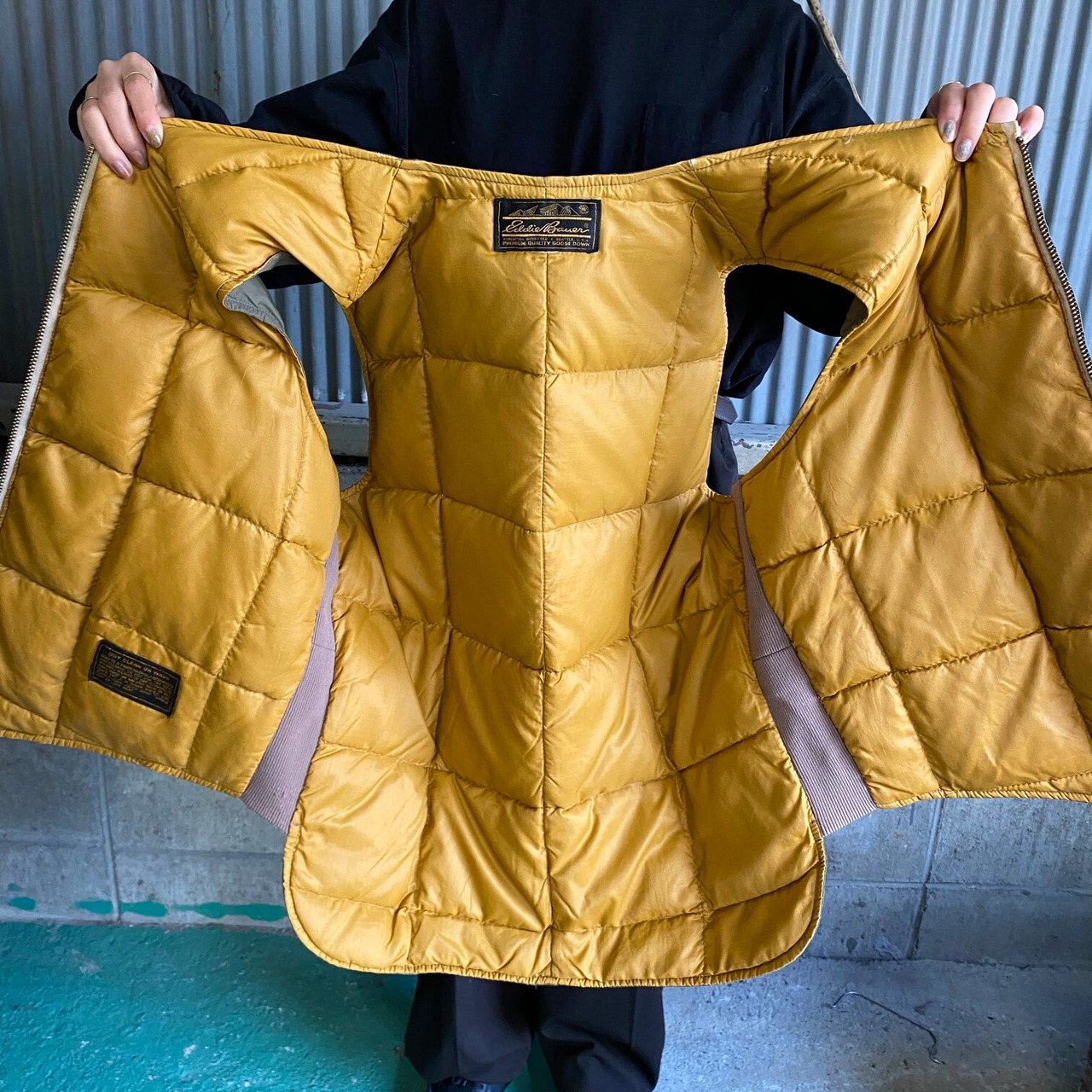 70年代 Eddie Bauer エディーバウアー グースダウンベスト メンズL相当 