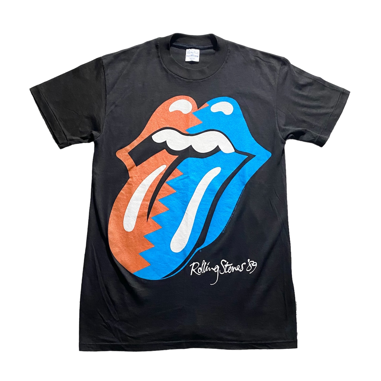 vintage 1989’s THE ROLLING STONES music tour tee “RIP & TONGUE”