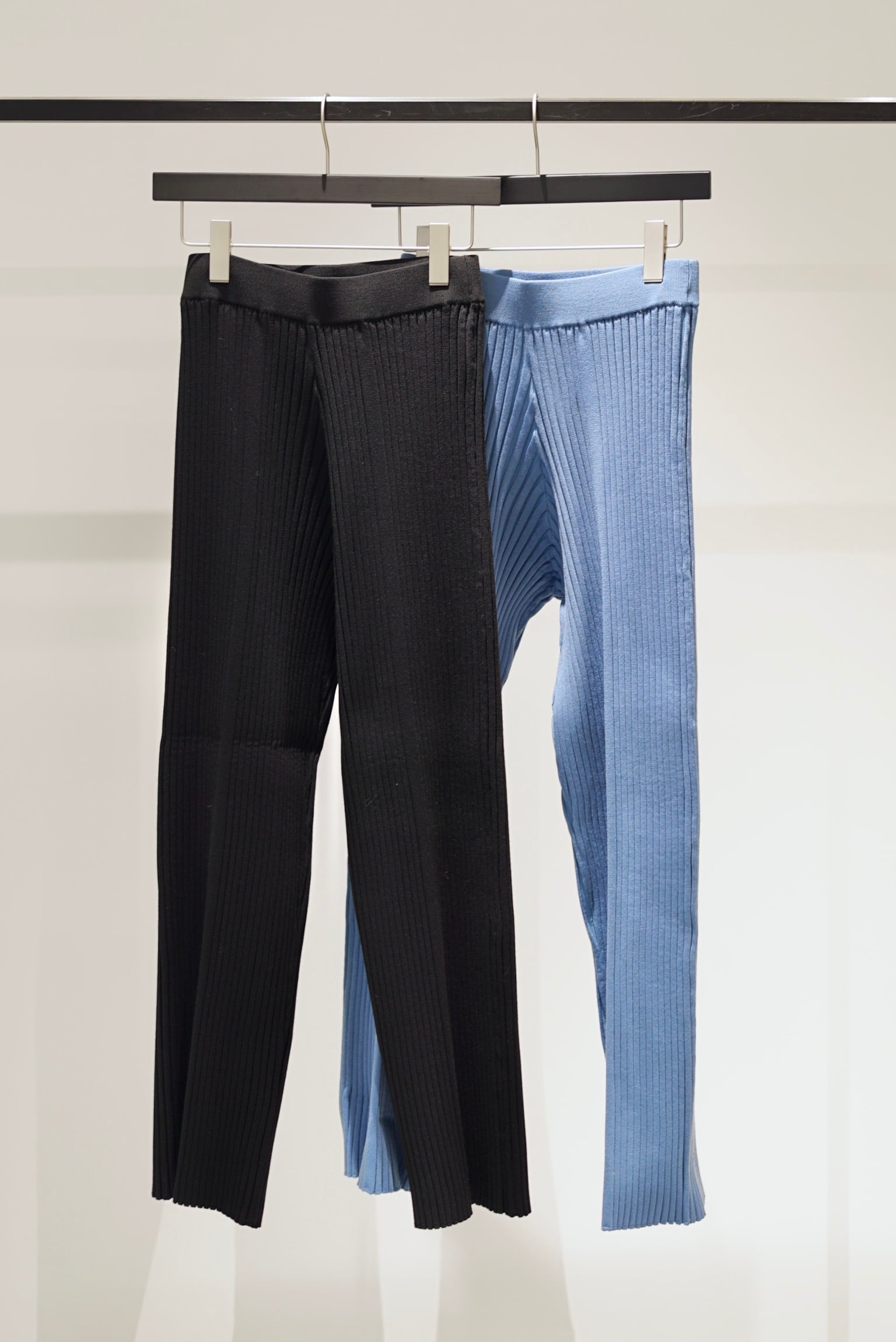 HYKE  WIDE RIBBED PANTS  ニットパンツ　02