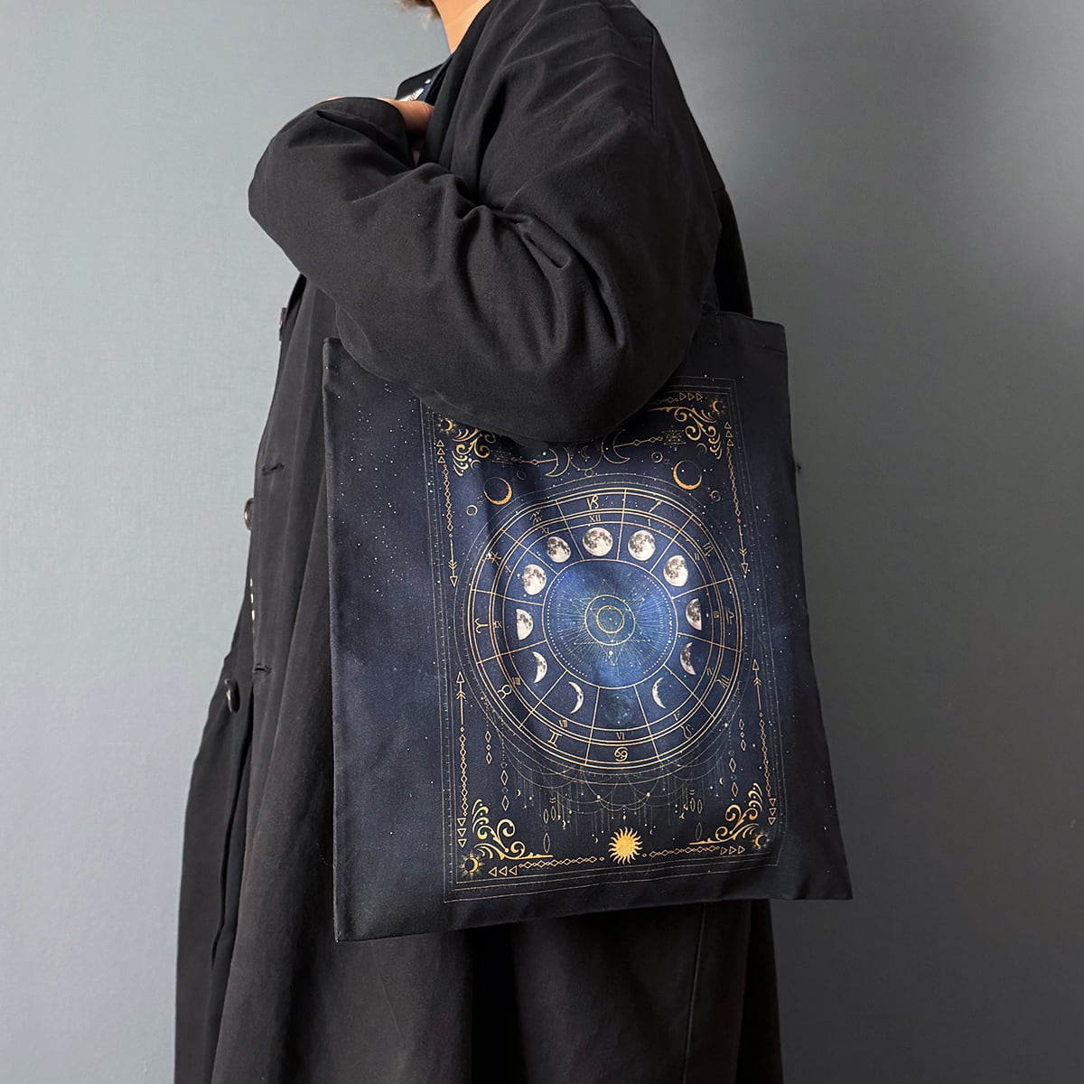 【SALE】月の満ち欠け12星座 トートバッグ