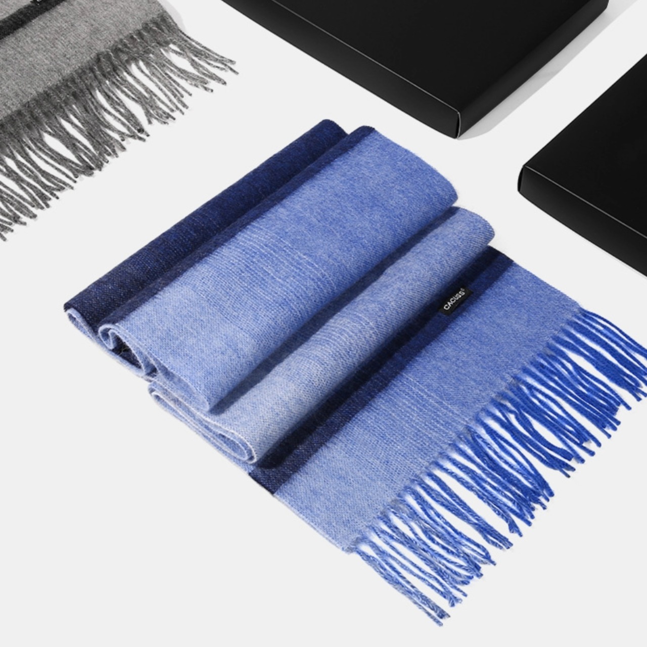 Border Fringe Scarf　TB2640・画像8