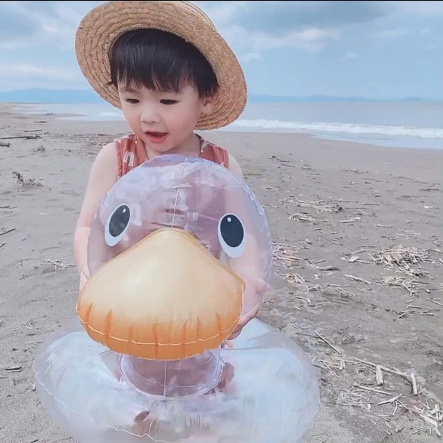 浮き輪 フロート アヒル 透明 クリア オシャレ 可愛い ベビー キッズ 水遊び 水遊びグッズ プール 海 海水浴 Byeong Ali Closet 浮き輪 フロート アヒル 透明 クリア オシャレ 可愛い ベビー キッズ 水遊び 水遊びグッズ プール 海 海水浴 Byeong Ali Closet