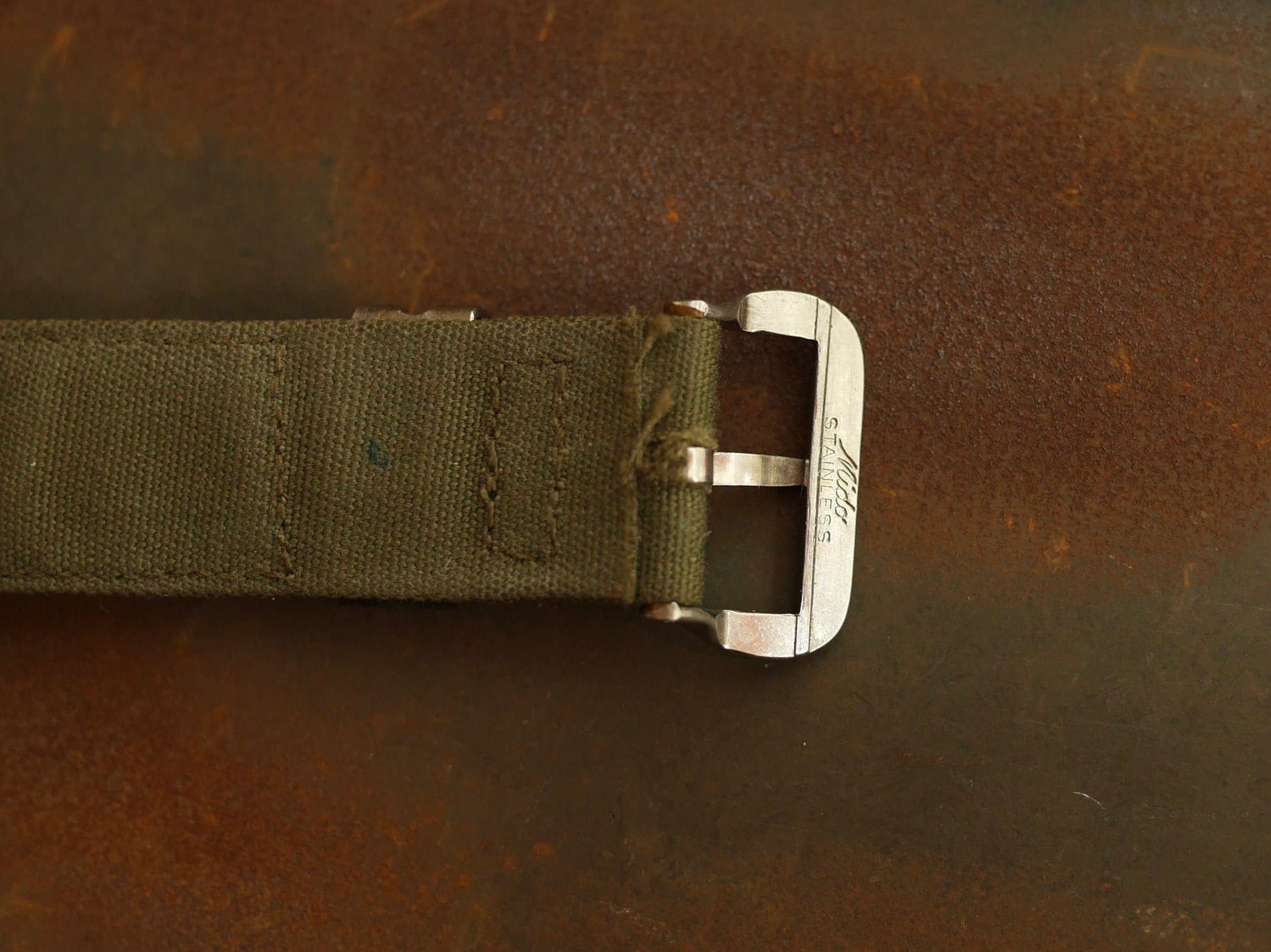 MIDO ミドー アンティーク尾錠 SS 16mm UNROC MIDO ミドー アンティーク尾錠 SS 16mm UNROC