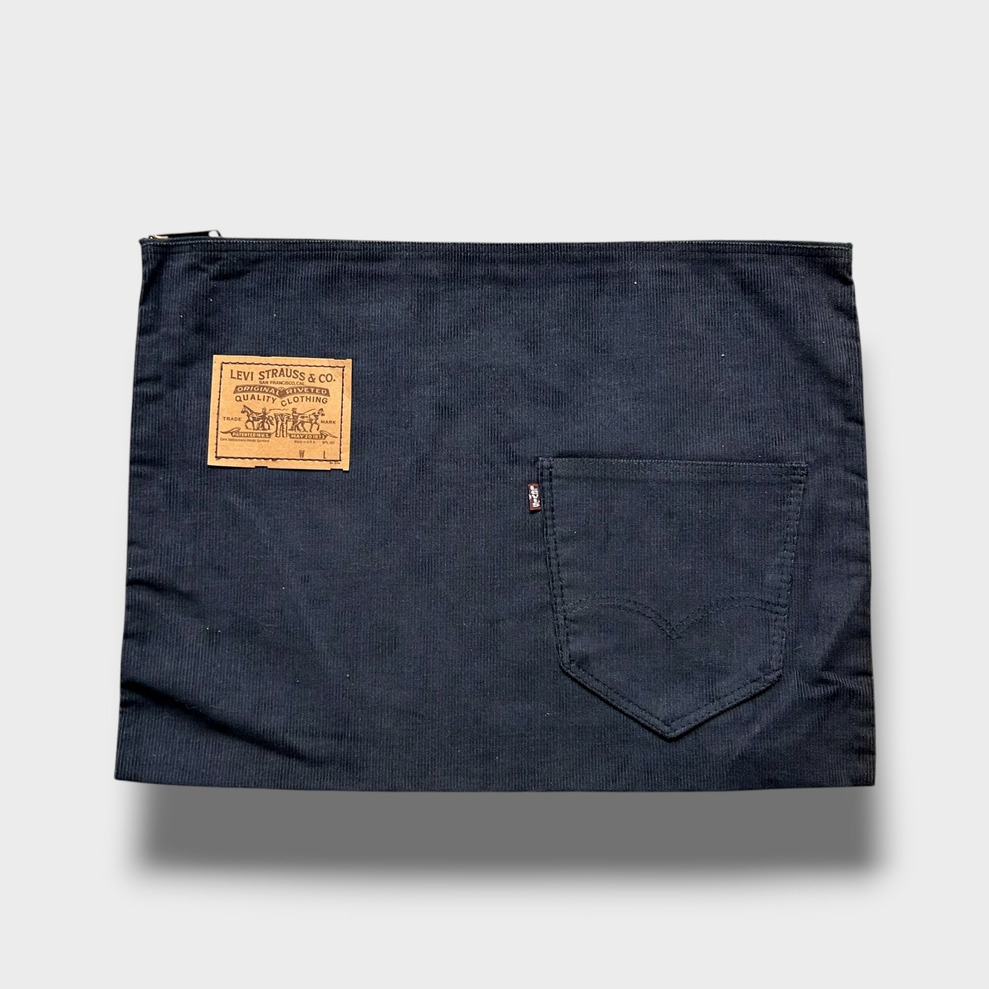 Dead Stock!! Special!! 1970s Levi's Black Corduroy Crutch Bag ②