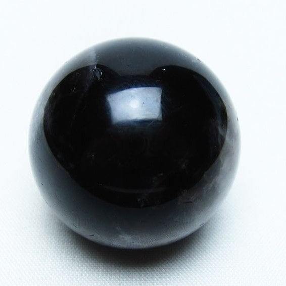 モリオン 丸玉 35mm 黒水晶 スフィア 置物 一点物 141-8027