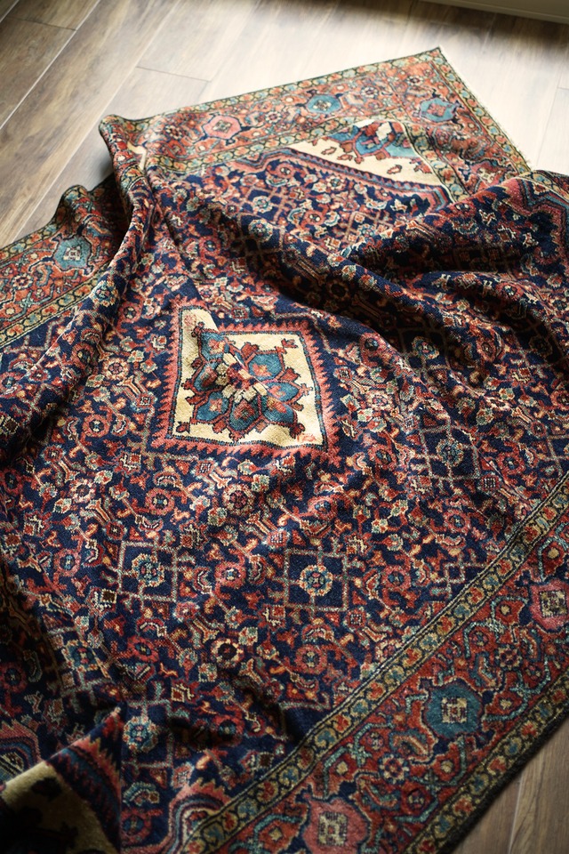 【587】Semi Antique Persian Sene rug 1930's - 1940's