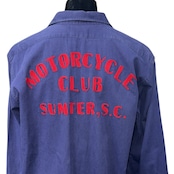 50s 60s MOTORCYCLE CLUB SUMTER, S.C.ヴィンテージワークシャツ