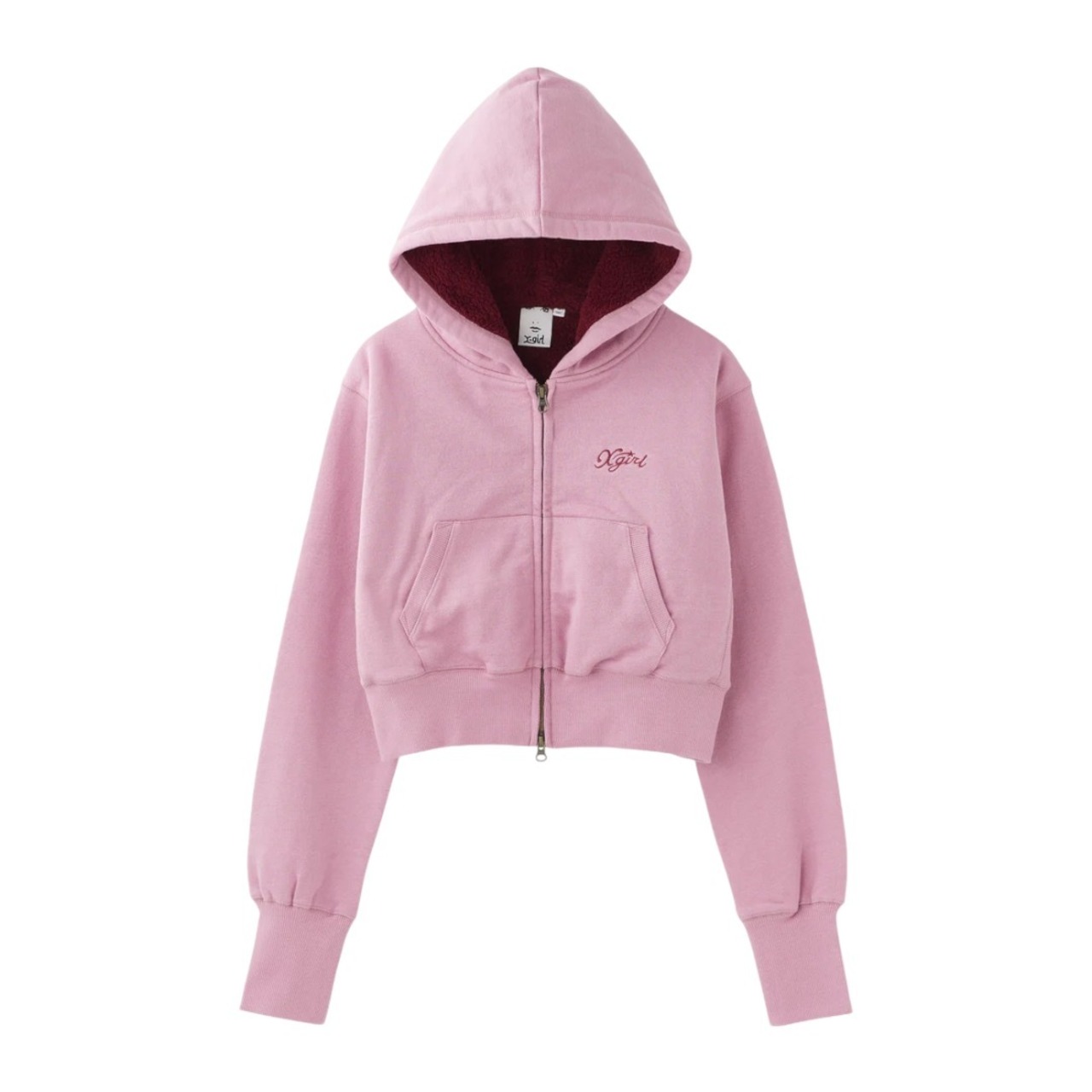 【X-girl】LINING BOA COMPACT ZIP UP HOODIE【エックスガール】