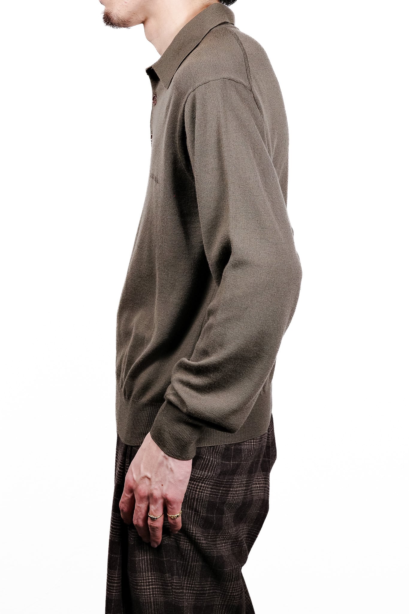 1990's] “Giorgio Armani Le Collezioni” Merino Wool Full-Fashioned
