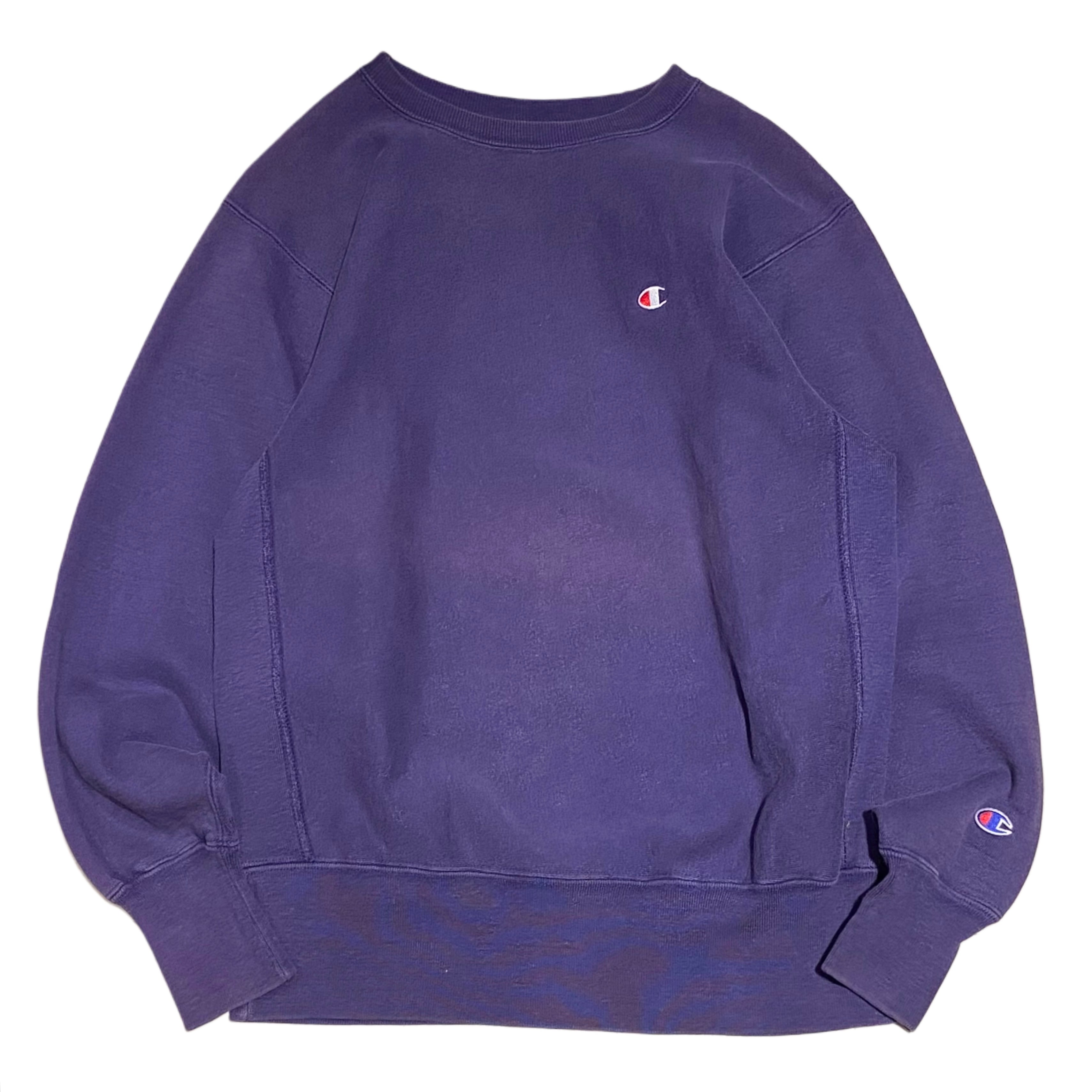 90s チャンピオン Champion リバースウィーブ スウェット 紺 KENT【L