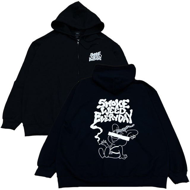 WEED-kun"Smoke" Zip-Up Hoodie