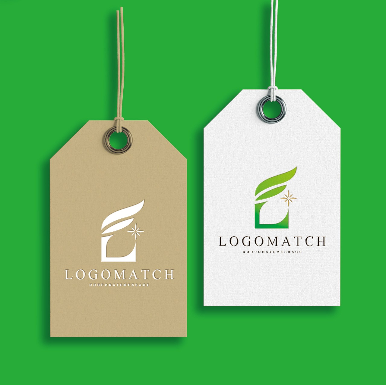 生命の躍動と羽ばたく価値のロゴ