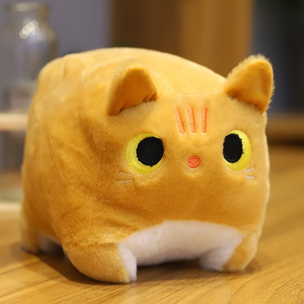 送料無料】猫 ねこ ミニ ぬいぐるみ スクエア 抱き枕 おもちゃ 四角