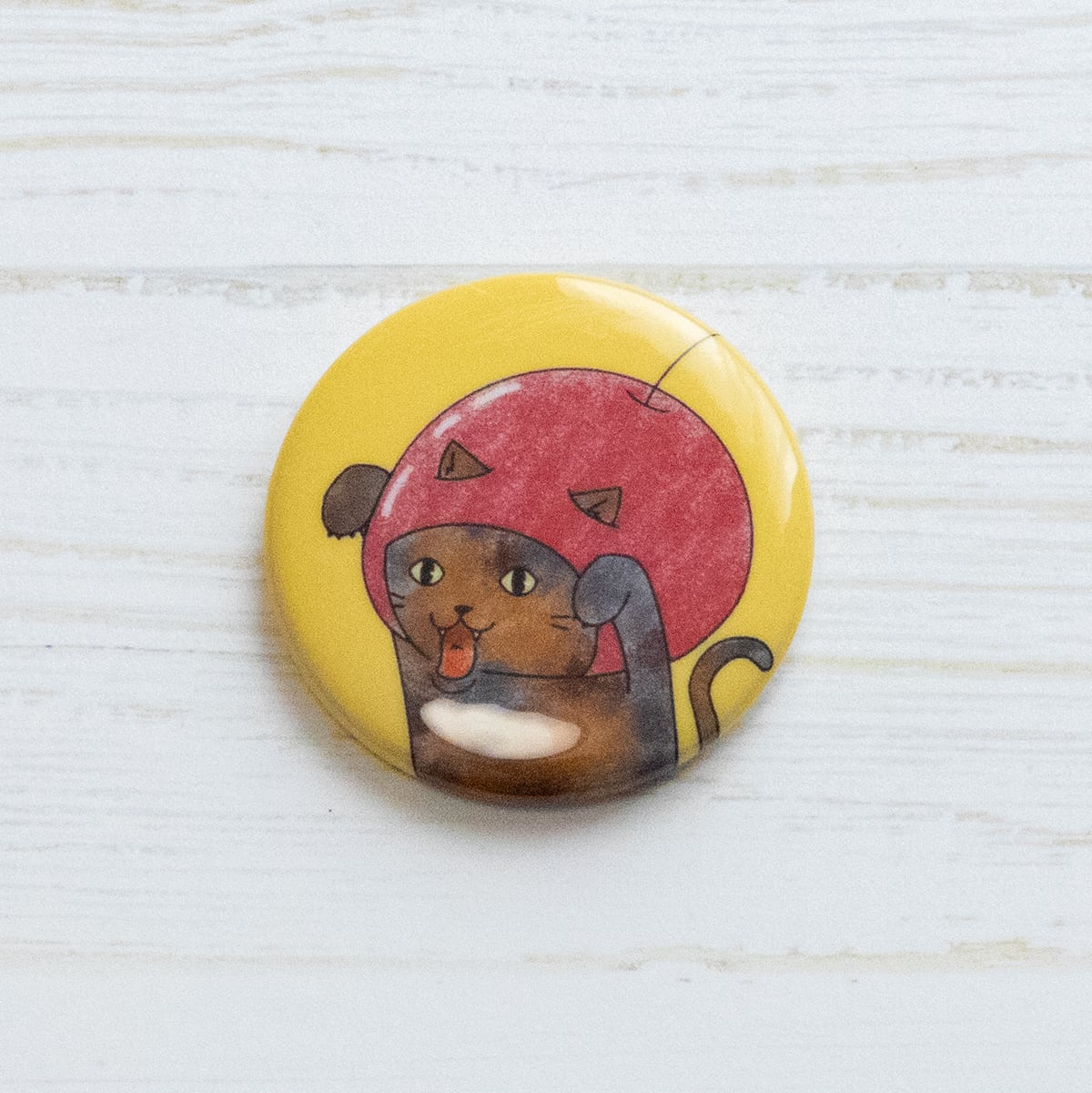 ハウレス あくねこ 缶バッジ バトカン バドカン いちご 苺 ハウレス あくねこ 缶バッジ バトカン バドカン いちご 苺