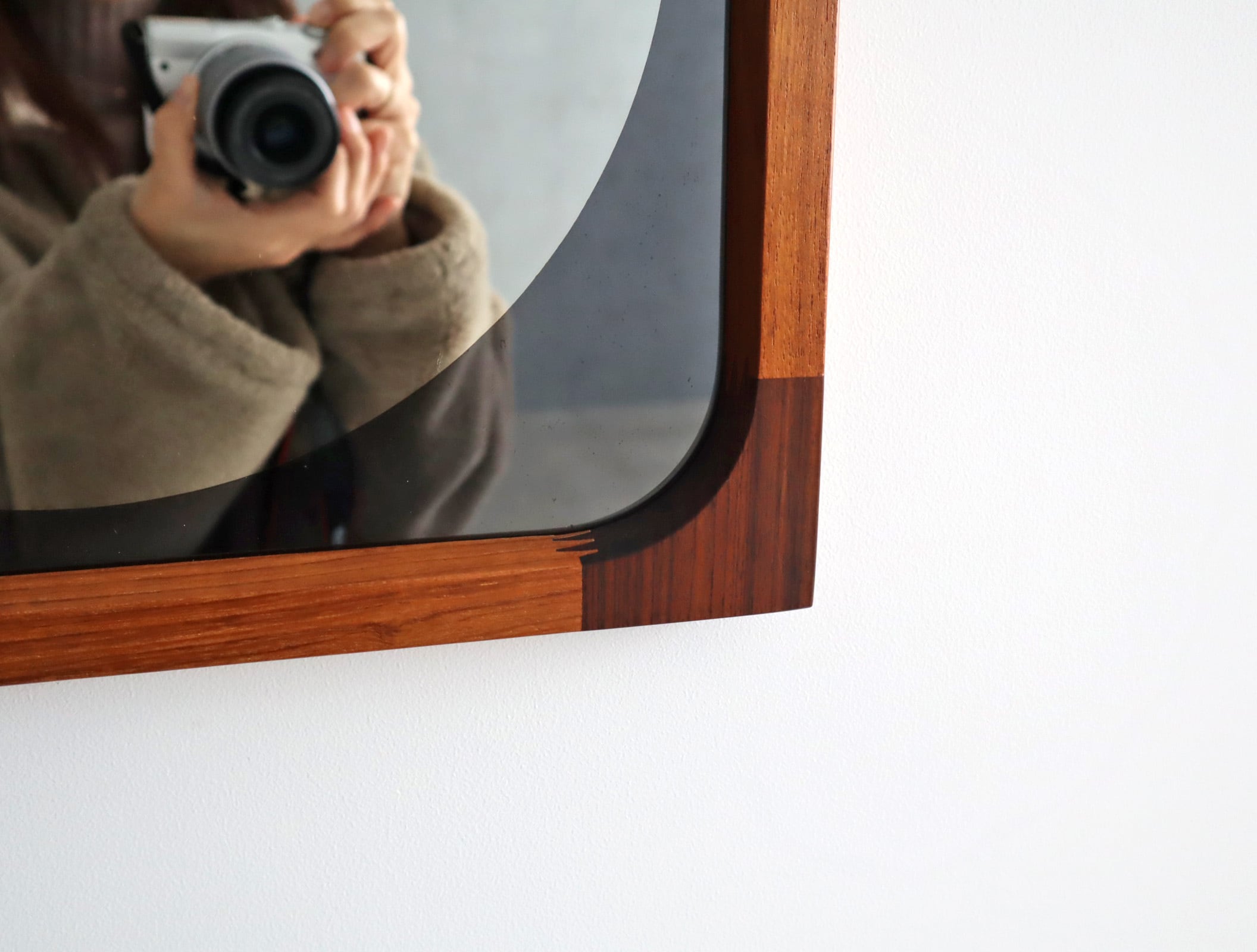 秋田木工 チーク＆ローズウッド ウォールミラー | fismic