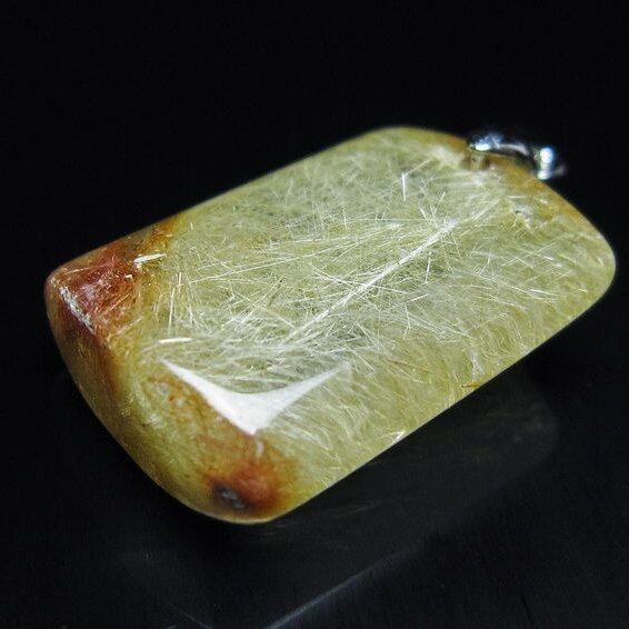 ルチルクォーツ ペンダント 一点物 メール便可 [M便 1/20] 112-13044