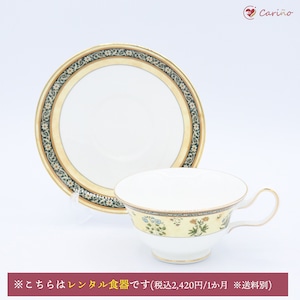 【廃盤品】ウェッジウッド（Wedgewood)インディア　カップ＆ソーサー(ピオニーシェイプ)(100053)