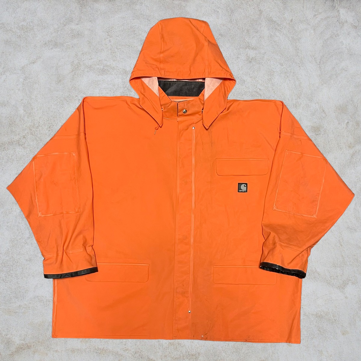 00’s Carhartt PVC Rain Coat “Orange” curb
