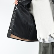 barbell object(バーベルオブジェクト)leather coverallコーディネート