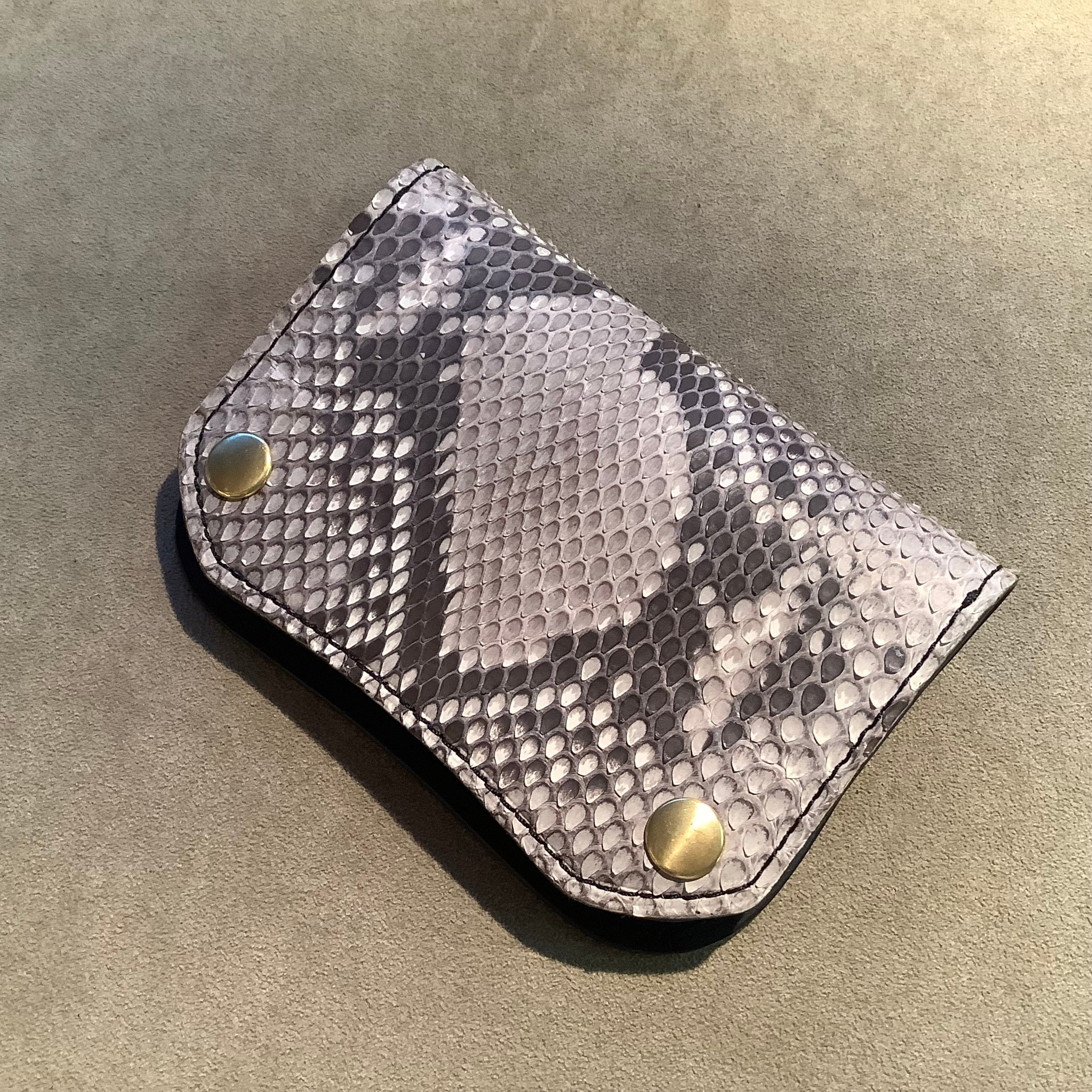 short tracker wallet custom Python パイソンカスタム 蛇革 ショート