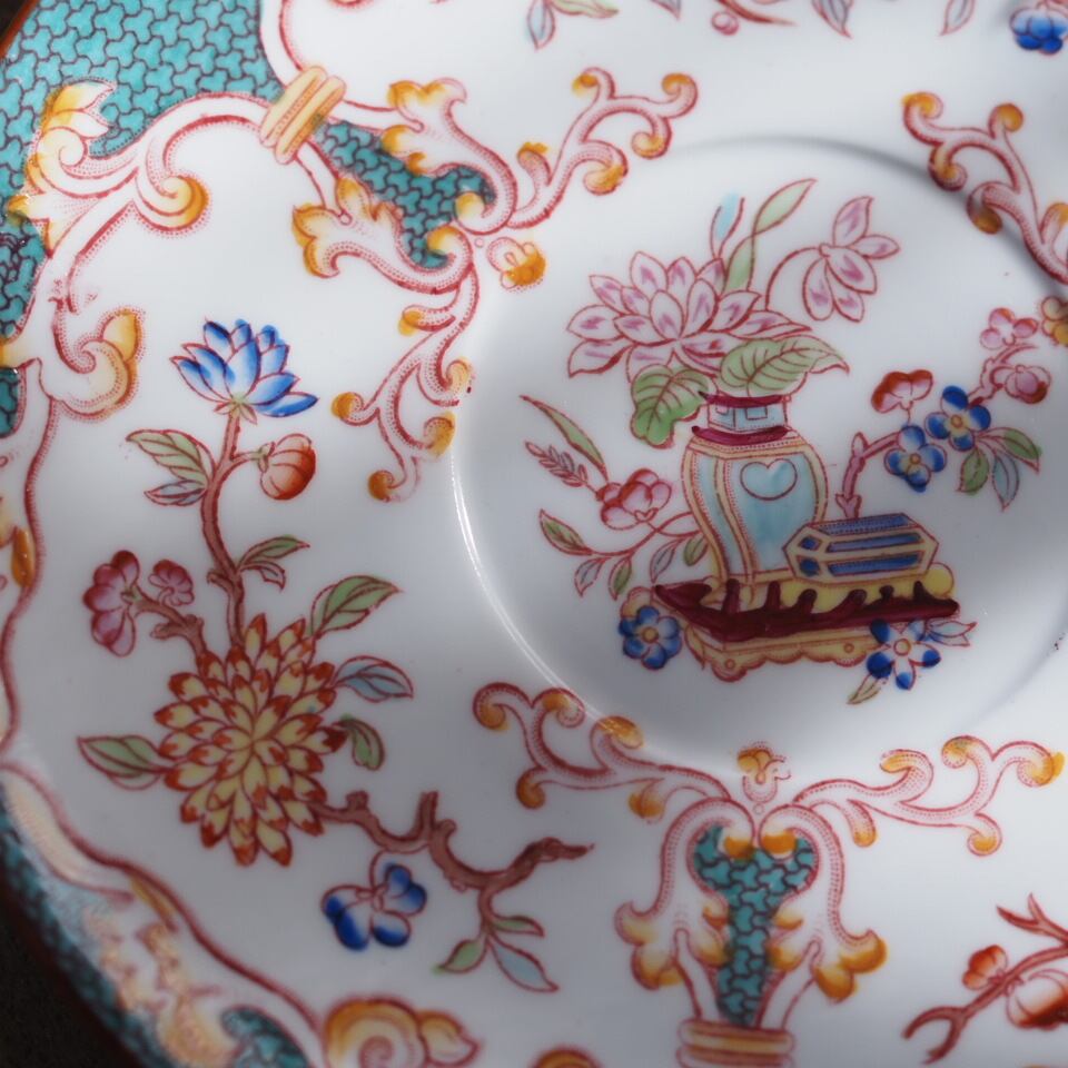 希少フランスアンティーク サルグミンヌ ミントン248 カップ＆ソーサー