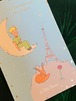 フランス製　星の王子さま 　ポストカード　箔押し加工　キラキラ