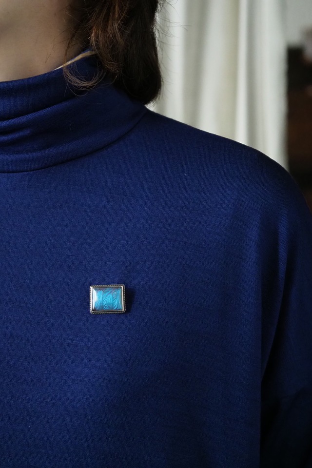 モルフォ蝶の羽ブローチ-antique  Morpho brooch
