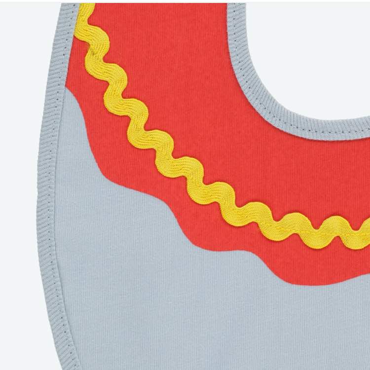 ダンボ ベビースタイ&ヘアバンド パーク限定 東京ディズニーランド 東京ディズニーシー ブルー よだれ掛け ベビーグッズ エプロン 赤ちゃん用品 マジックテープ