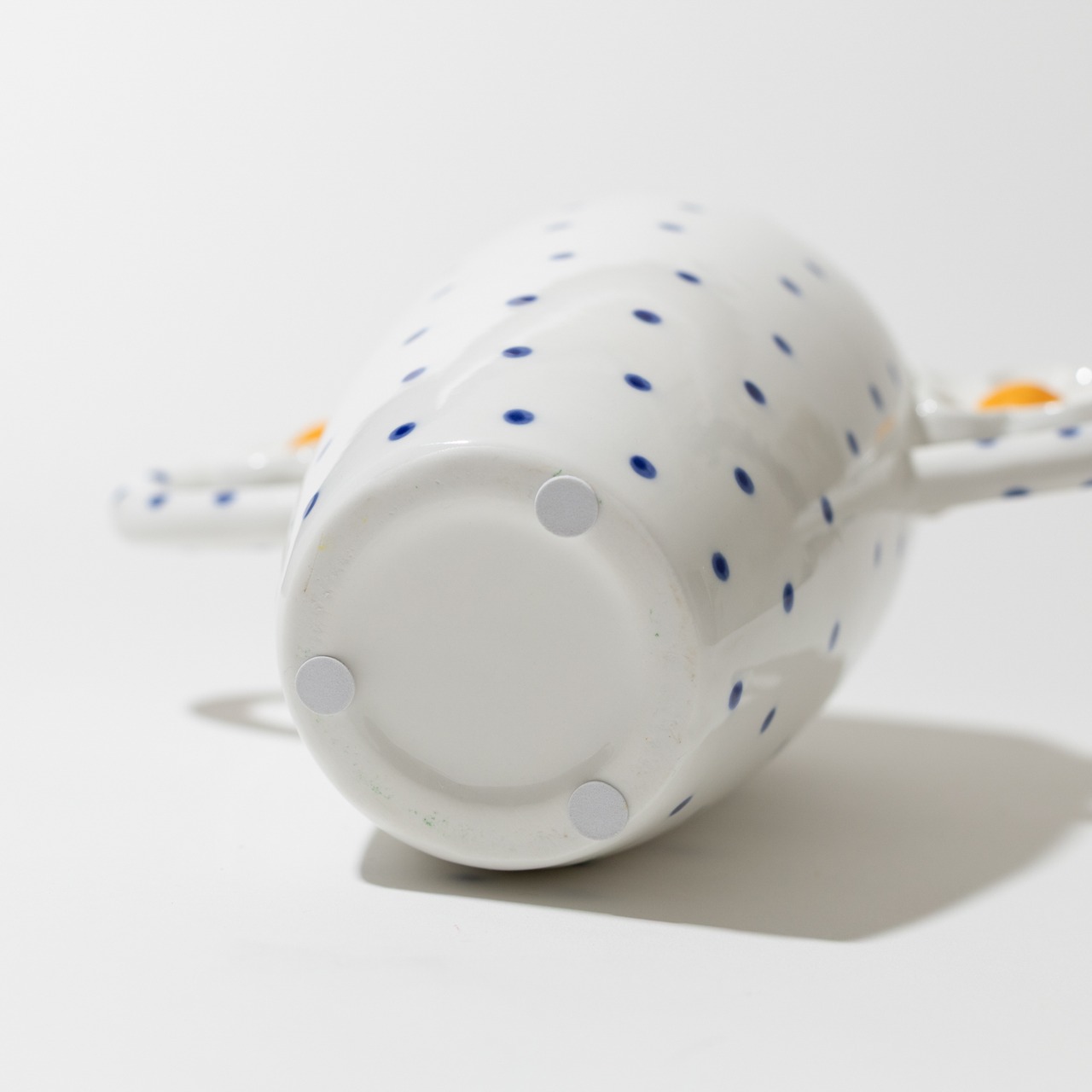 Blue Dot Flower Vase