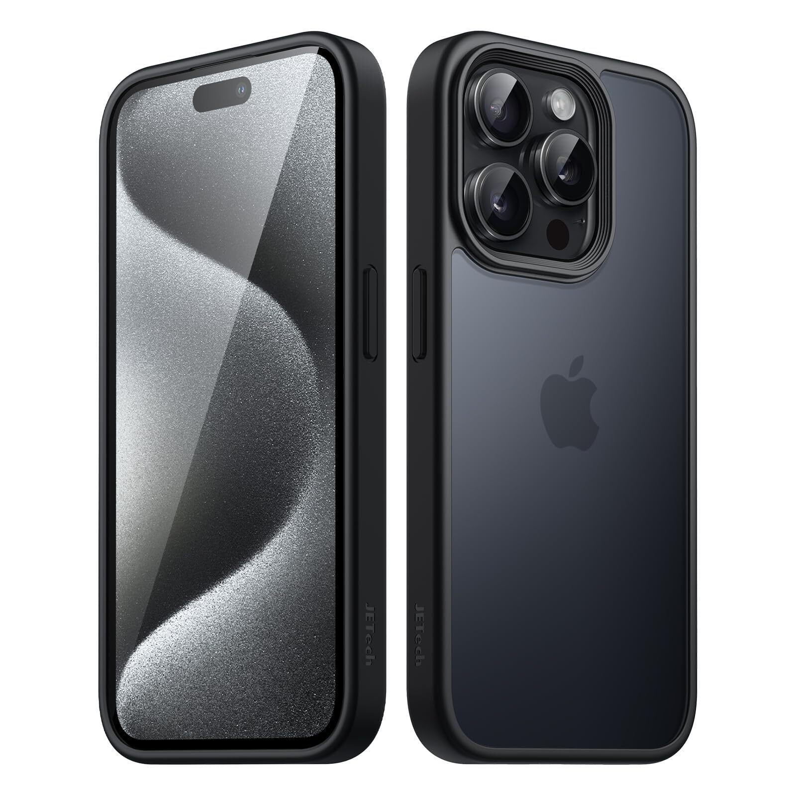 JETech マットケース iPhone 15 Pro 6.1インチ用 耐衝撃性ミリタリー