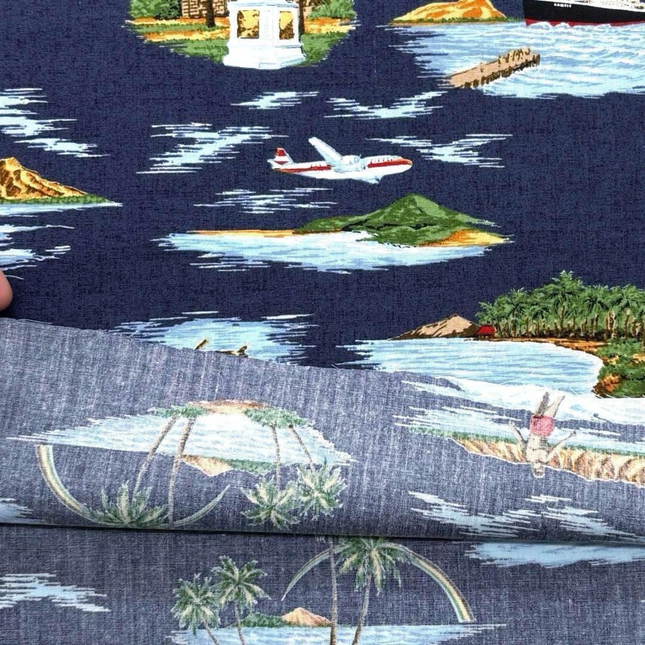 Cdr544◆50cm◆S◆綿100%シーチング生地◆ハワイ柄