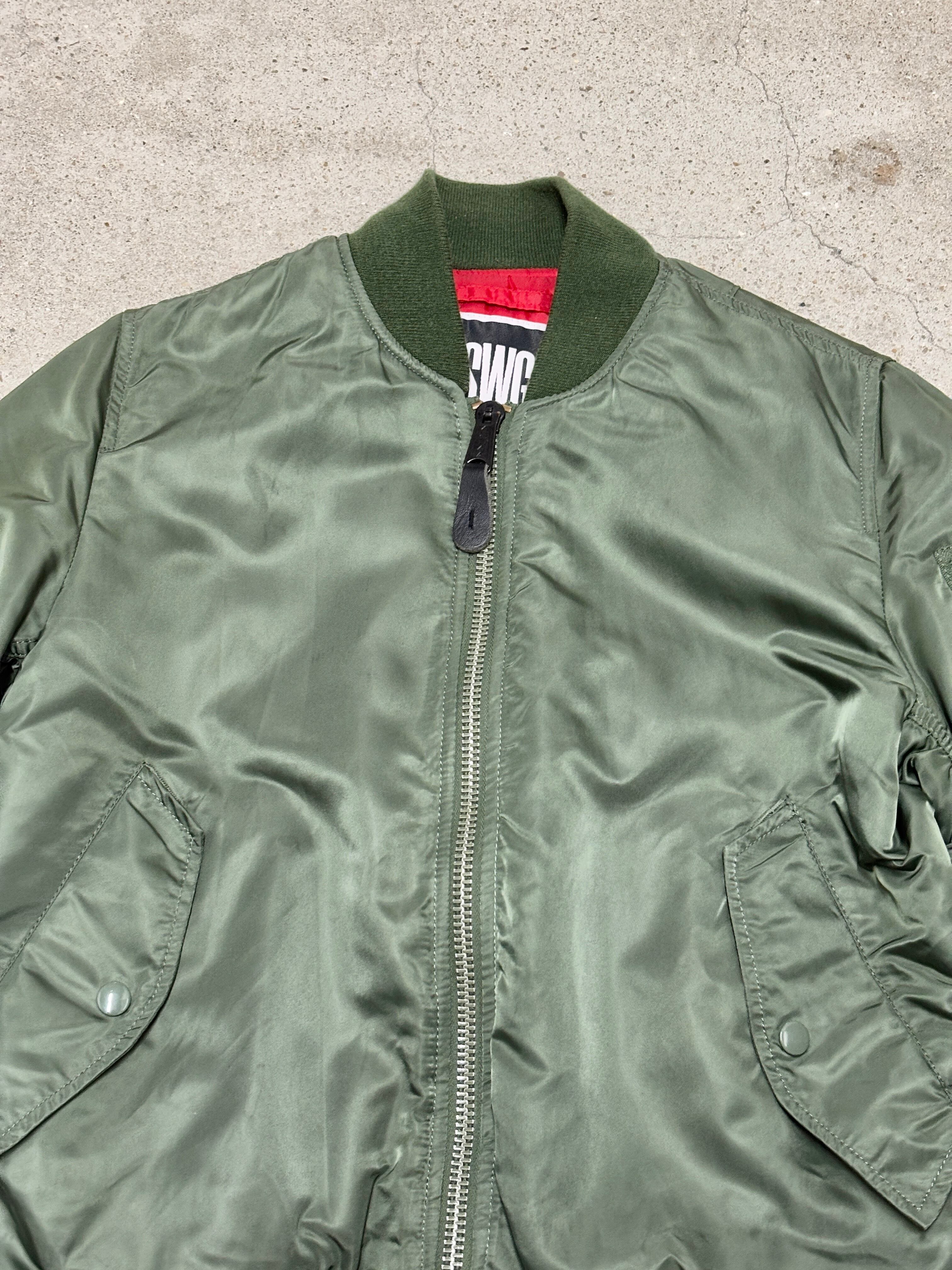 SWAGGER × ALPHA/MA-1/Flight Jacket/M/フライトジャケット/ボンバ