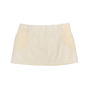【bonnae】Low waist mini skirt Ivory