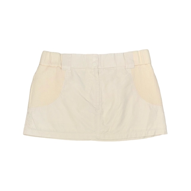 【bonnae】Low waist mini skirt Ivory