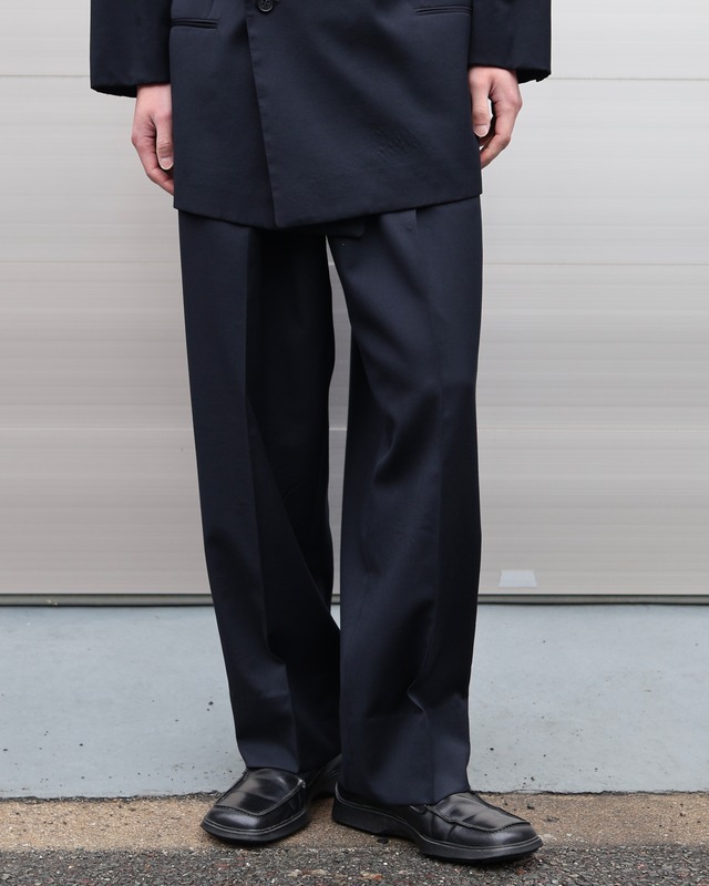 【GIORGIO ARMANI】2-pleat wide slacks <set-up>