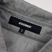 ATTACHMENT アタッチメント 長袖シャツ 1/グレー メンズ