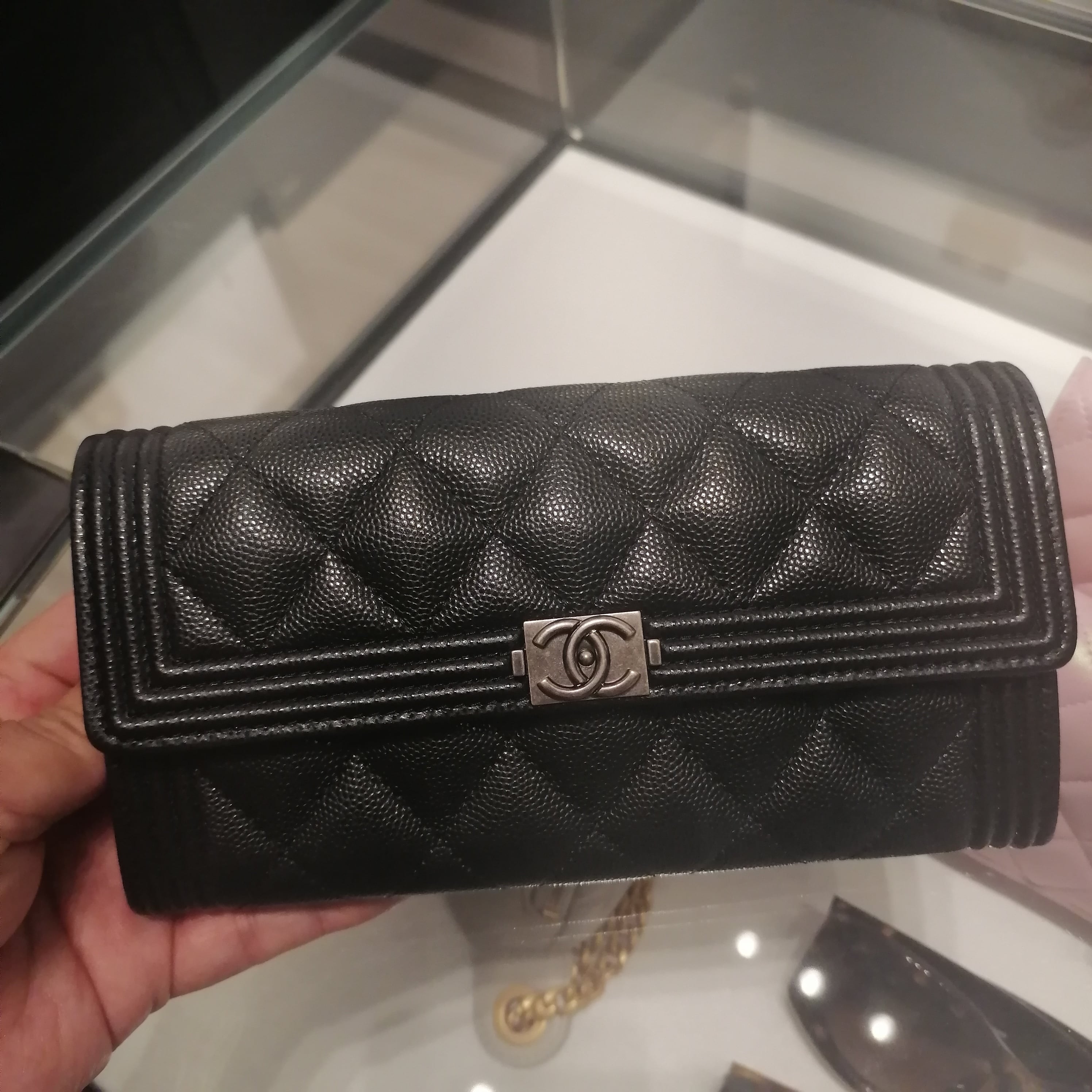 シャネル☆ボーイシャネルロングウオレット（長財布）☆A80286 B01489