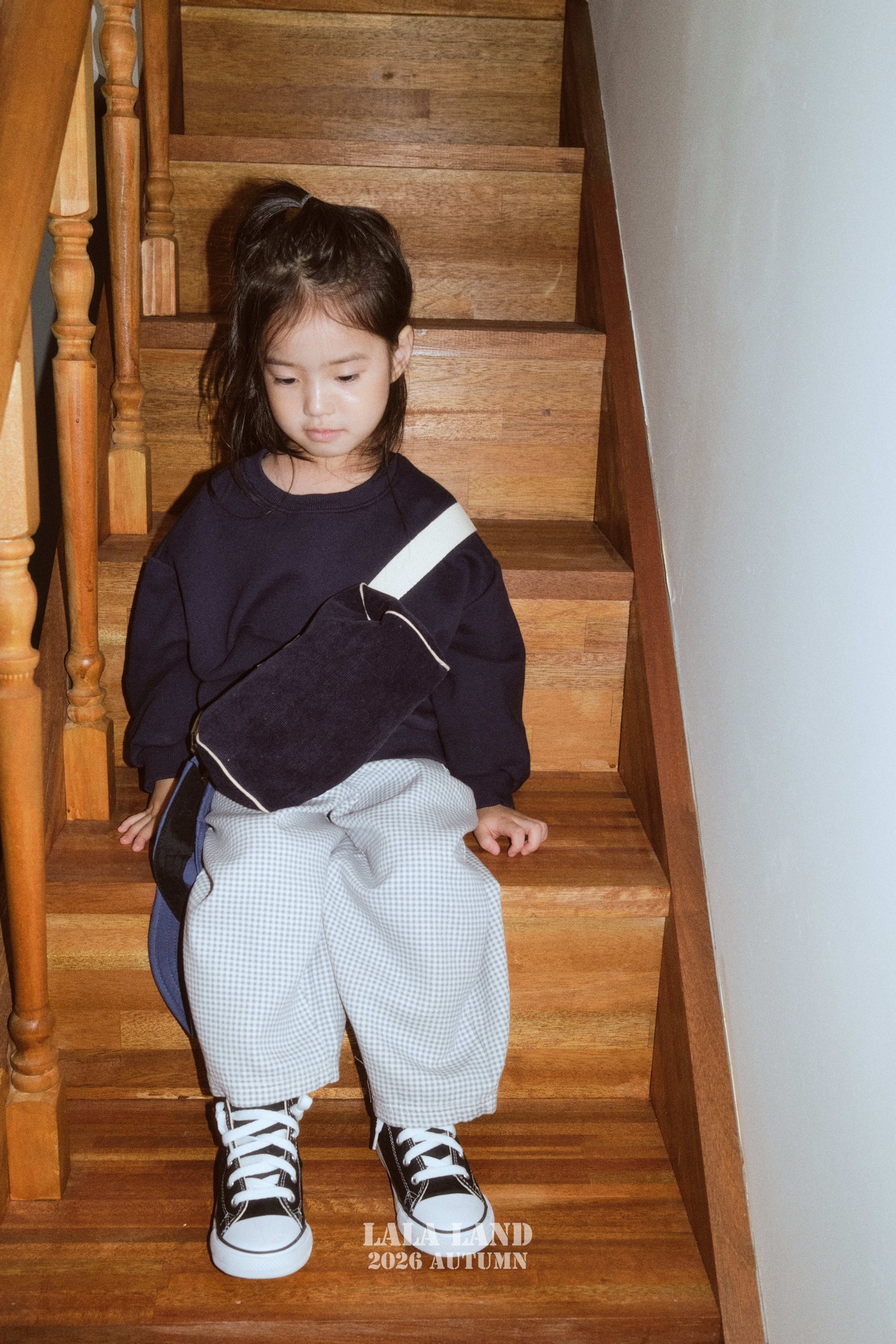 韓国子供服 / LALALAND / 26Autumn / リッツ チェック パンツ / 秋服 / キッズ *XS~XL*