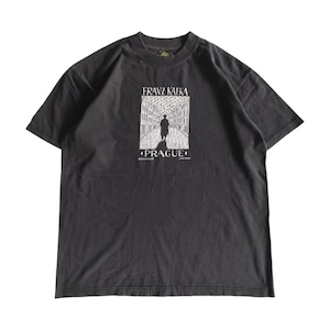 ヴィンテージ フランツカフカ 小説 文学 実存主義 哲学 作家 Tシャツ 古着 90s Franz Kafka フランツカフカ 作家 アート Tシャツ L