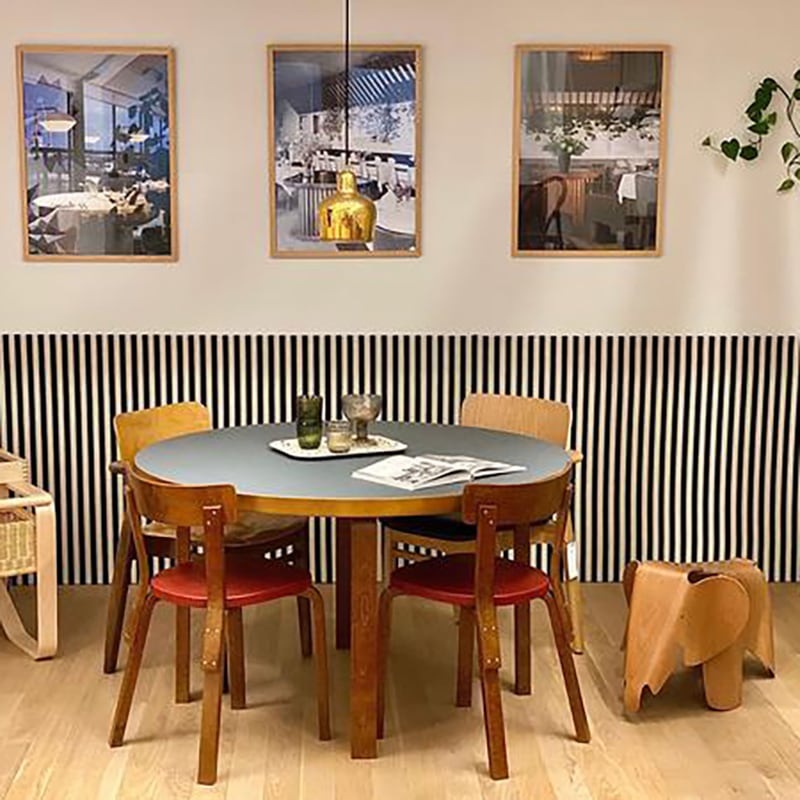 91テーブル（d. 125）ホワイトラミネート［ アルテック ］ | Pay ID