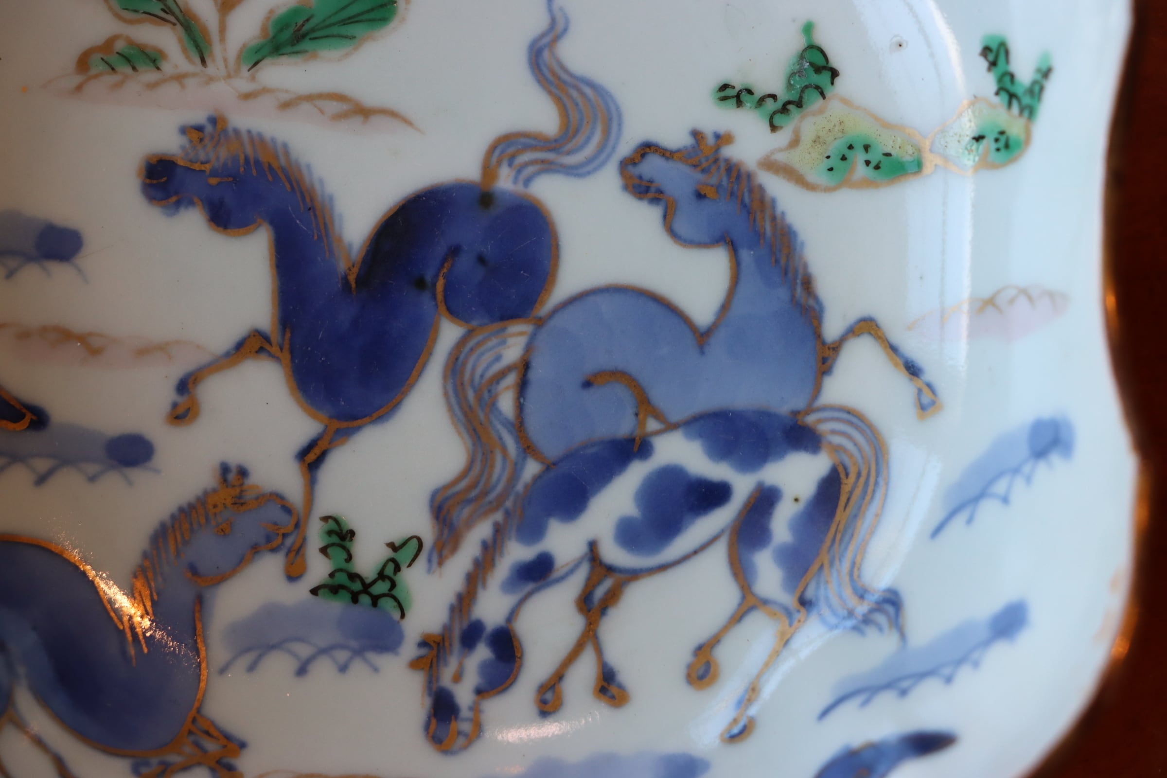 古伊万里 色絵 馬文 膾皿 | (有)新原美術