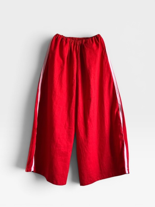 【7/5(日)21:00-7/8(水)12:00まで限定❣️】+R / line pants（赤）