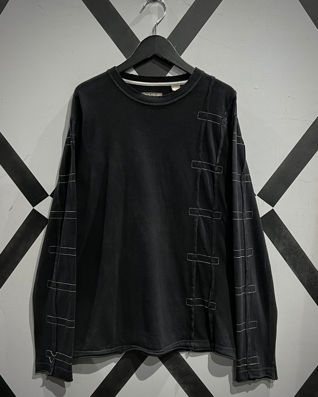 【X VINTAGE】“TED BAKER” Pleats Design Vintage L/S T-Shirt