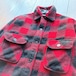 60s  SHERATON Sportswear  Buffalo Check Wool CPO Shirt Size  表記無し about SMALL