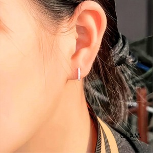 ジルコニアフープピアス