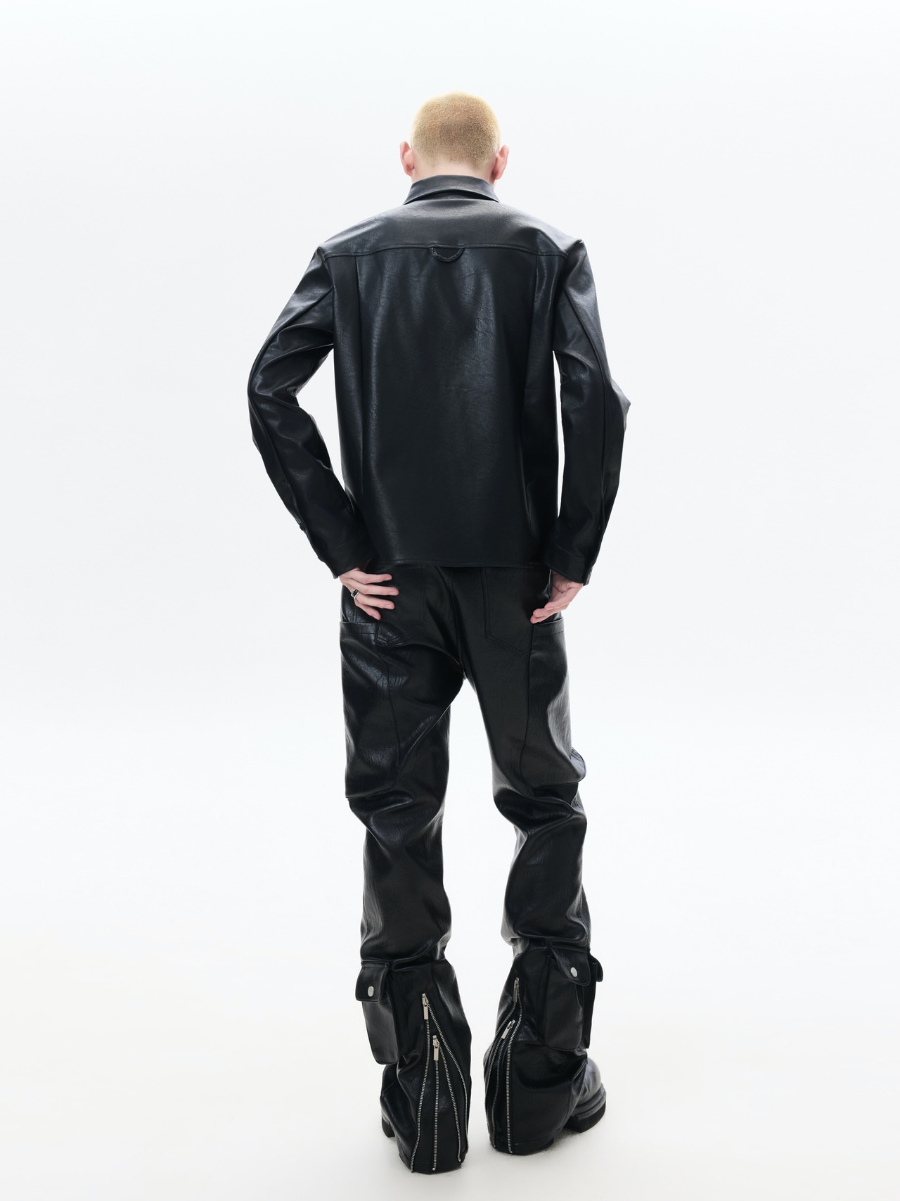 FRKM SCD 26 SS デコンストラクトミニマルレザーシャツジャケット