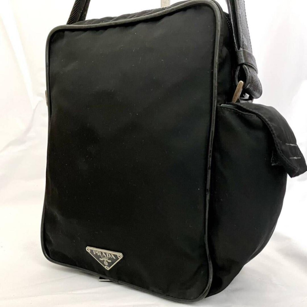 ♡PRADA ♡美品鍵付ハンドバッグ 白タグ 黄色く カード