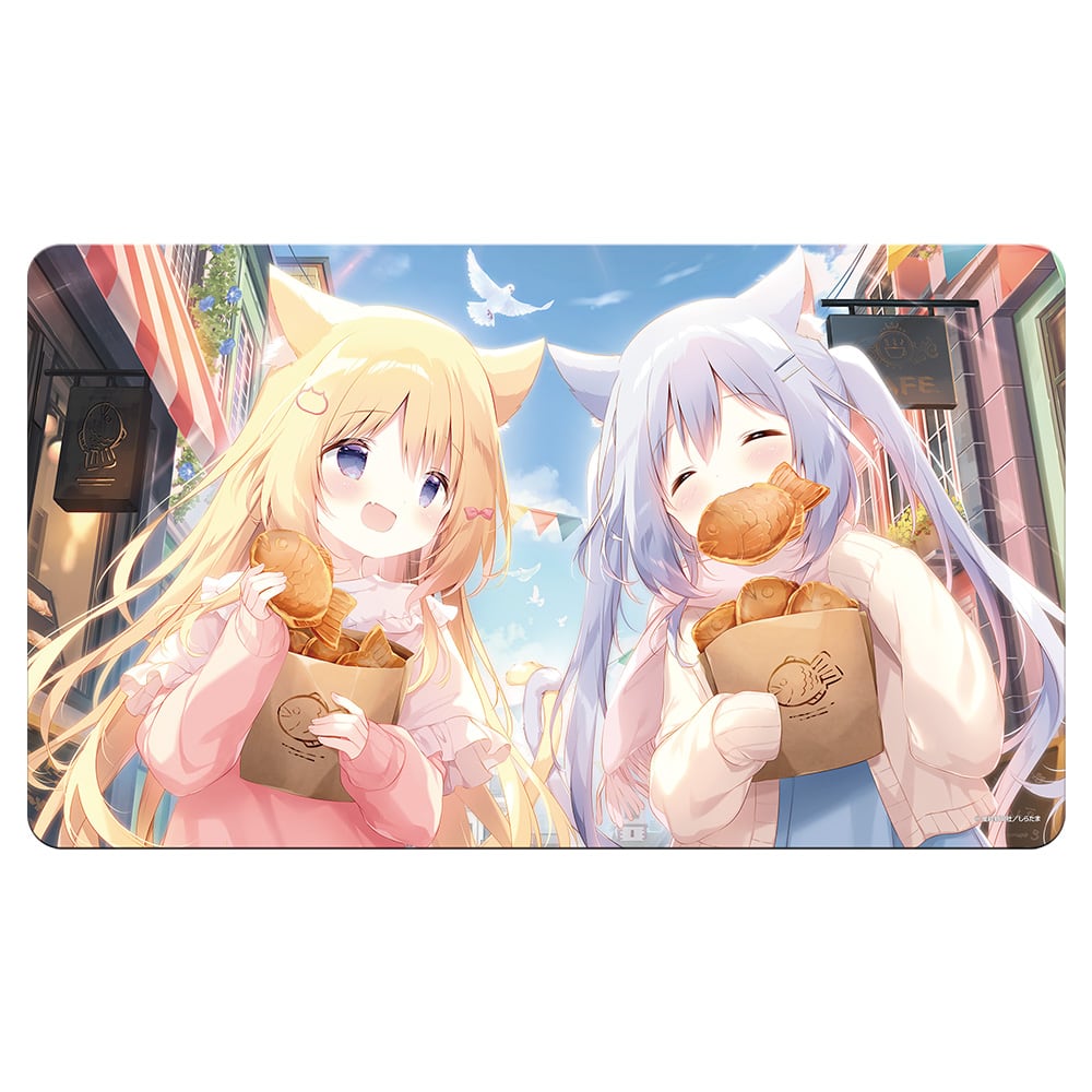 絵師100人展 15」フルカラーデスクマット しらたま「明日晴れたら何